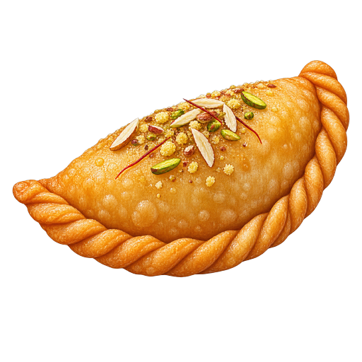 Gujiya sticker illustration