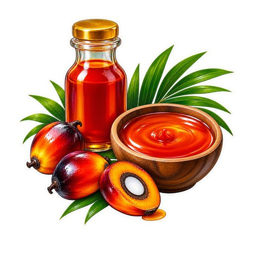 Wild Palm Oil sticker illustration