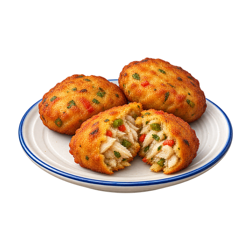 Fish Cakes sticker illustration