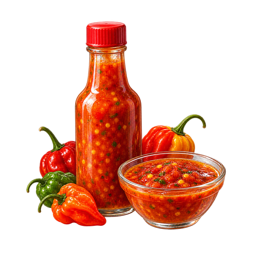Guyanese Pepper Sauce sticker illustration