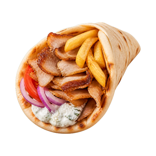 Gyros sticker illustration