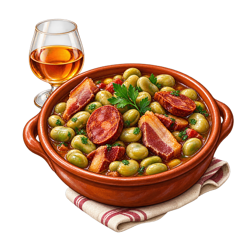 Andalusian Broad Beans in Their Pods sticker illustration