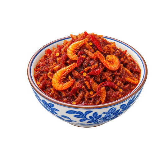 Spicy Dried Shrimp Sambal sticker illustration