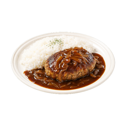 Hamburg Steak sticker illustration