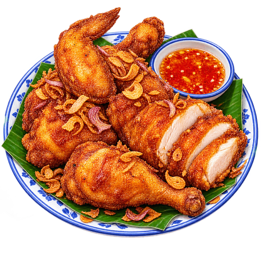 Southern Thai Fried Chicken sticker illustration
