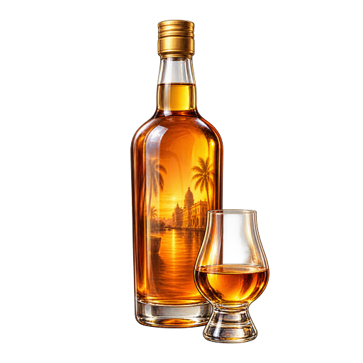 Havana Club Rum sticker illustration