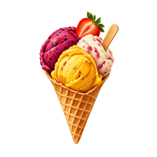 Helado de Paila sticker illustration