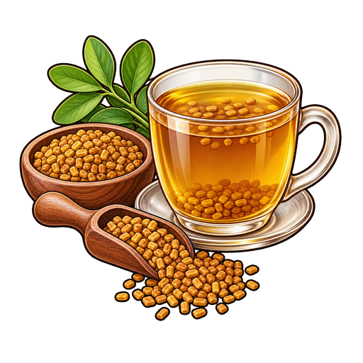 Helba (Fenugreek) sticker illustration