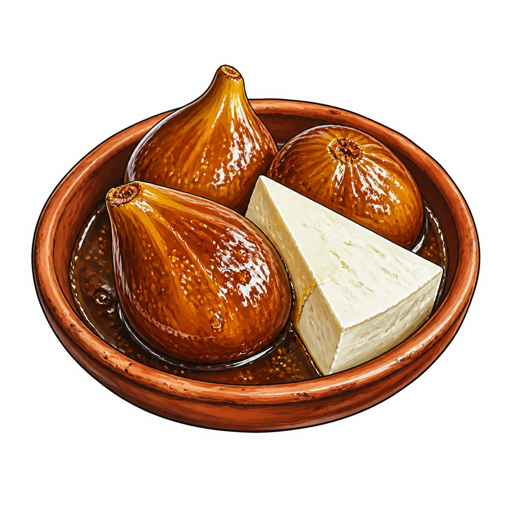 Higos con Queso sticker illustration