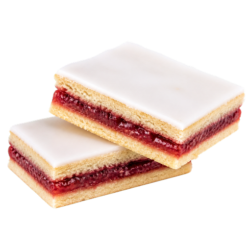 Hindbærsnitter (Raspberry Slices) sticker illustration