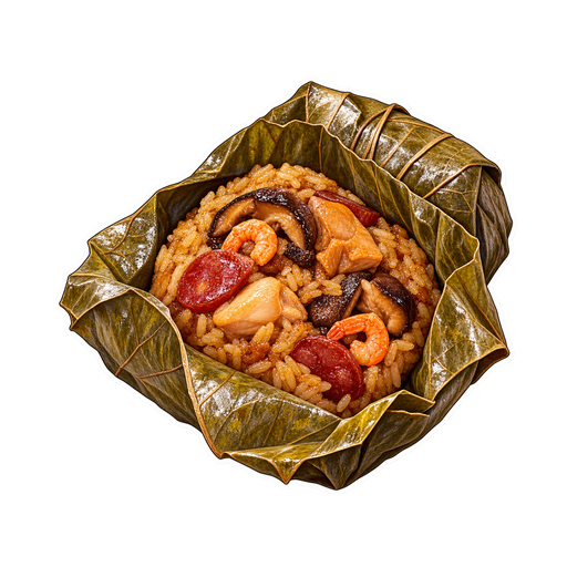 Sticky Rice in Lotus Leaf sticker illustration