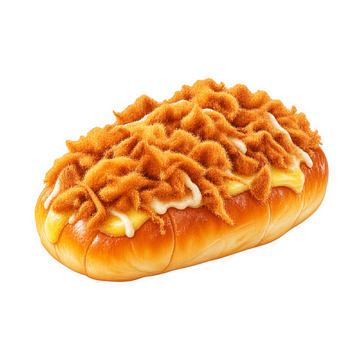 Pork Floss Bun sticker illustration