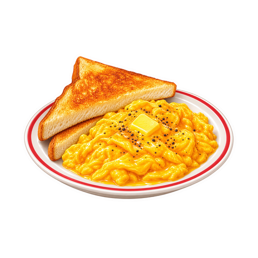 Hong Kong Scrambled Eggs sticker illustration