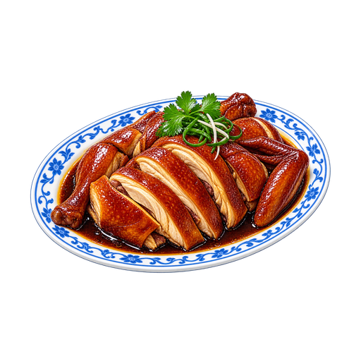 Soy Sauce Chicken (See Yao Gai) sticker illustration