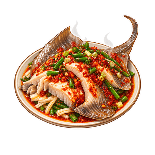 Hongeojjim (Steamed Skate Fish) sticker illustration