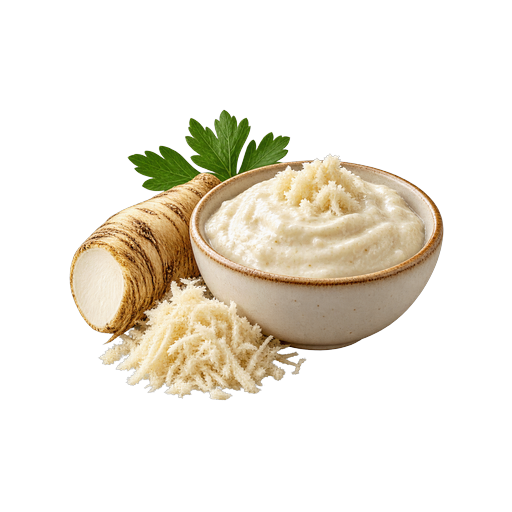 Horseradish sauce sticker illustration