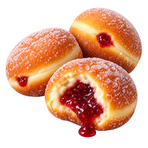 Hot Jam Donuts sticker illustration