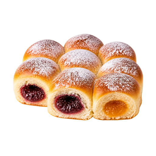 Jam-Filled Buns sticker illustration
