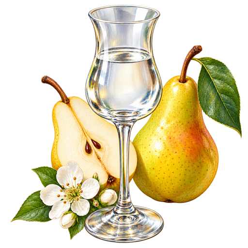 Hruškovica sticker illustration