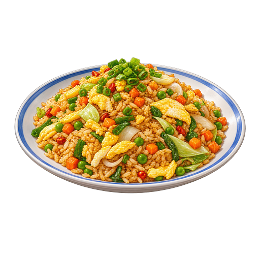 Burmese Fried Rice sticker illustration