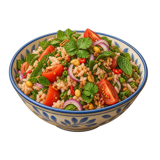 Fermented Rice Salad sticker illustration
