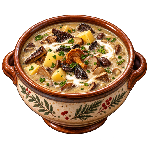 Mushroom Soup sticker illustration