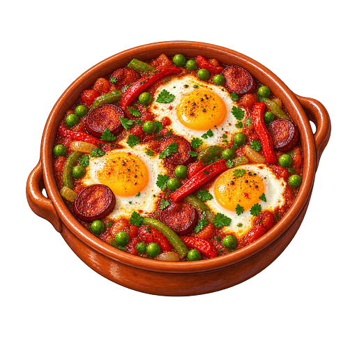Flamenco-Style Eggs sticker illustration