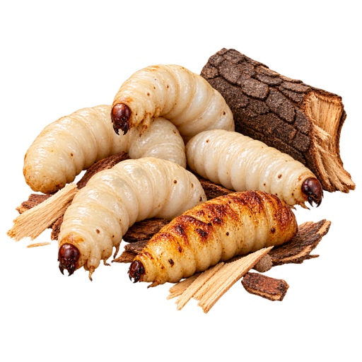 Huhu Grubs sticker illustration