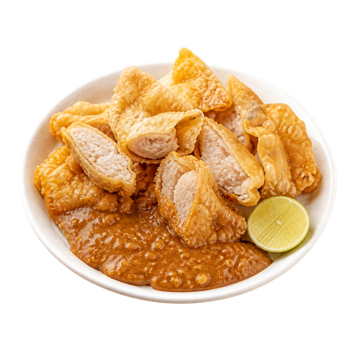 Fried Fish Dumpling sticker illustration