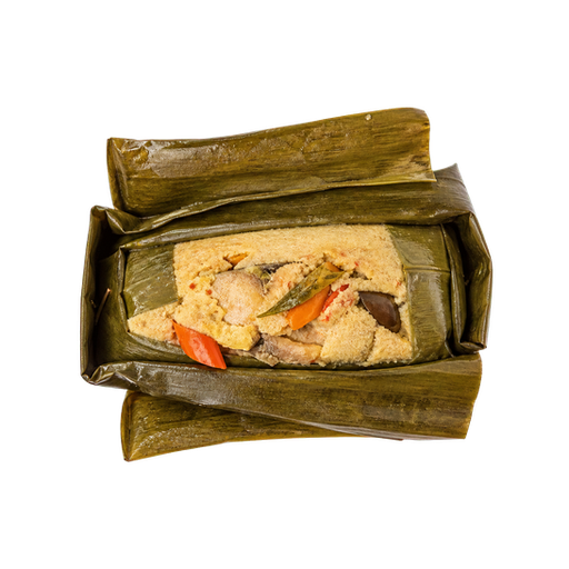 Steamed Coconut-and-Leaf Parcels sticker illustration