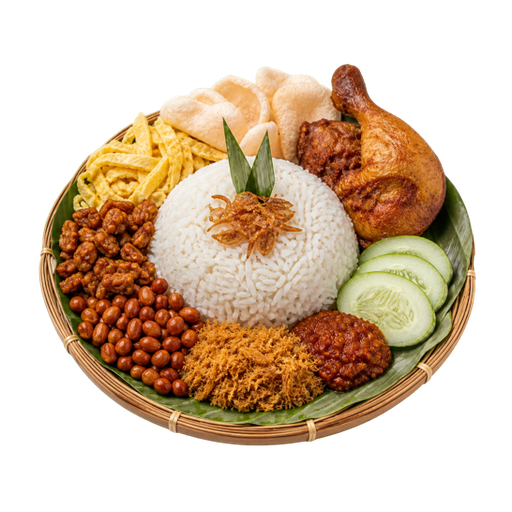 Betawi Coconut Rice sticker illustration