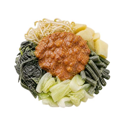 Javanese Vegetable Salad with Peanut Sauce sticker illustration