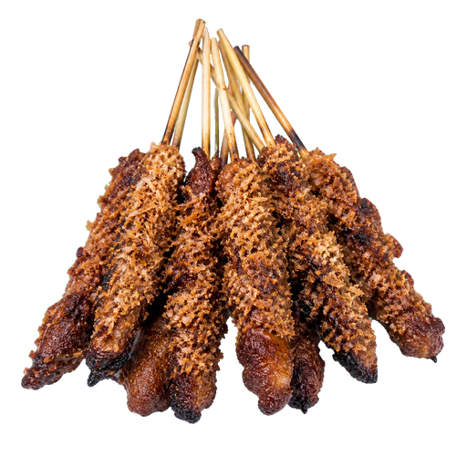 Coconut Satay sticker illustration