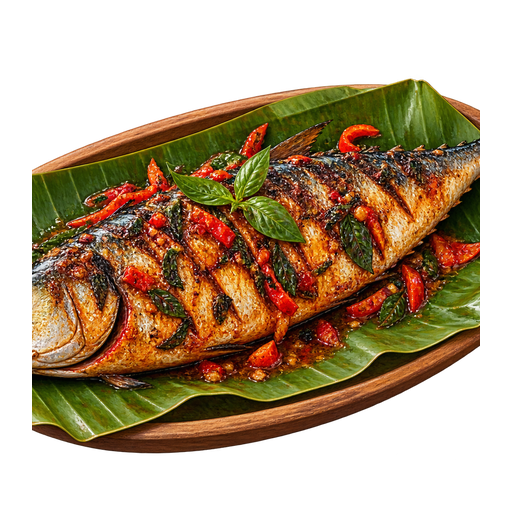 Grilled Spanish Mackerel sticker illustration