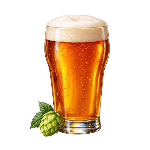 Bushy's Manx Ale sticker illustration