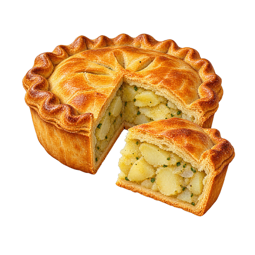 Manx Fatherless Pie sticker illustration
