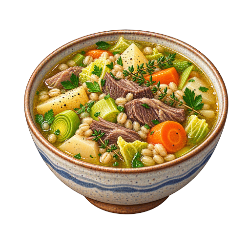 Manx Broth sticker illustration