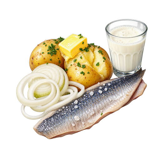 Priddhas and Herring sticker illustration