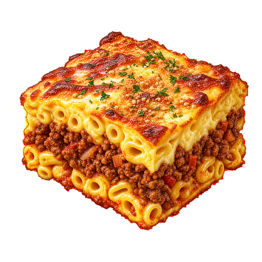 Baked Macaroni sticker illustration