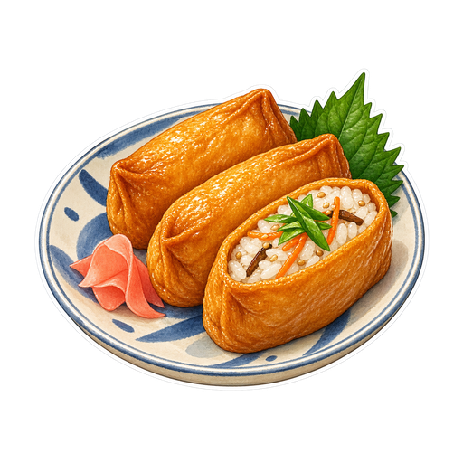 Inarizushi sticker illustration