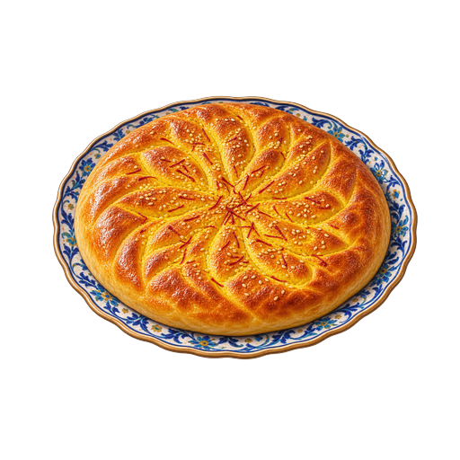 Persian Sheermal sticker illustration