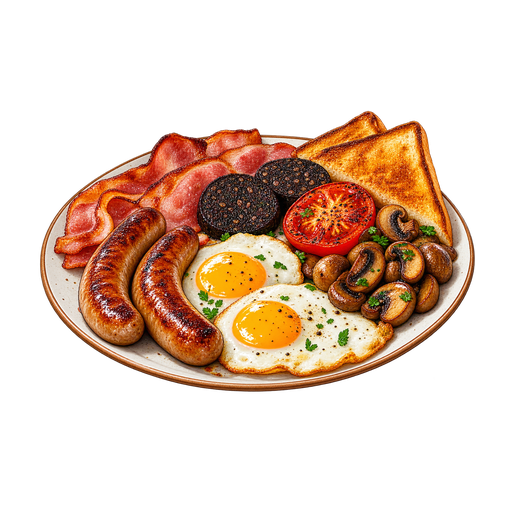 Full Irish Breakfast sticker illustration