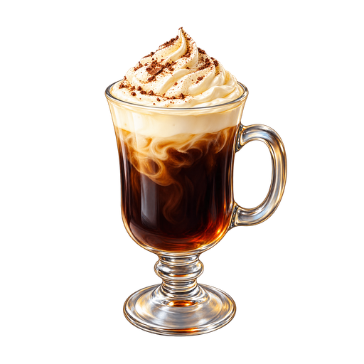 Irish Coffee sticker illustration