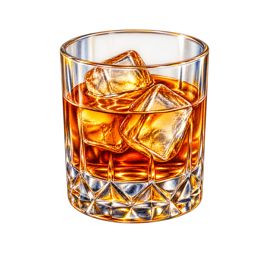 Irish Whiskey sticker illustration