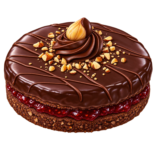 Ischler Torte sticker illustration