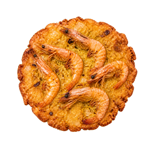 Prawn Fritters sticker illustration