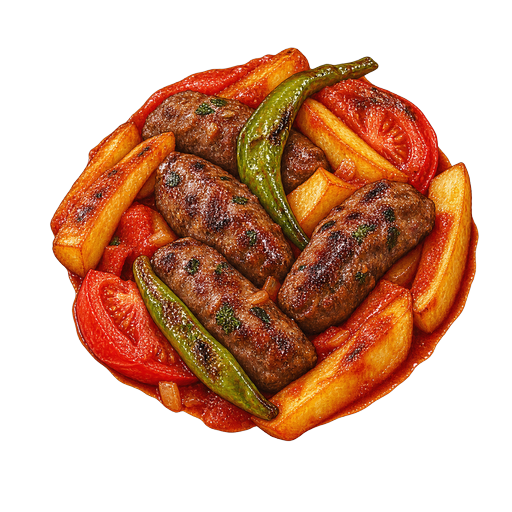 İzmir köfte sticker illustration