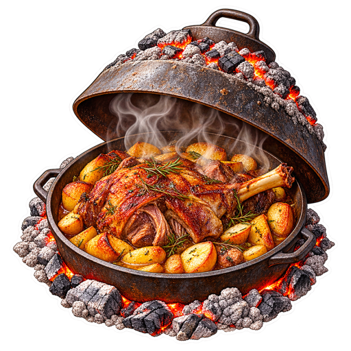 Lamb Under the Bell sticker illustration