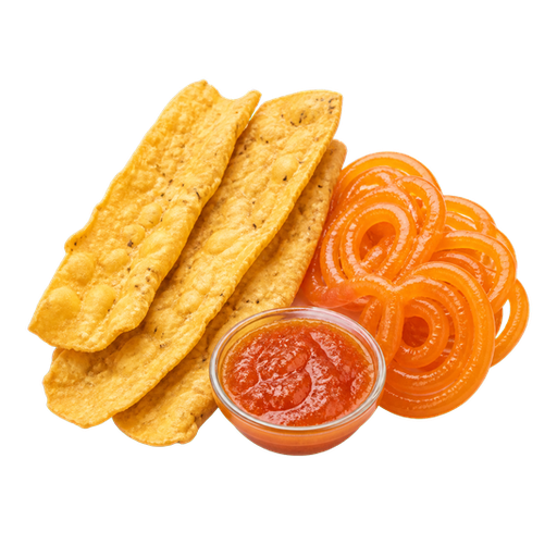 Jalebi Fafda sticker illustration