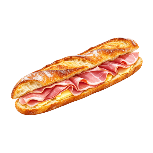 Jambon-beurre sticker illustration